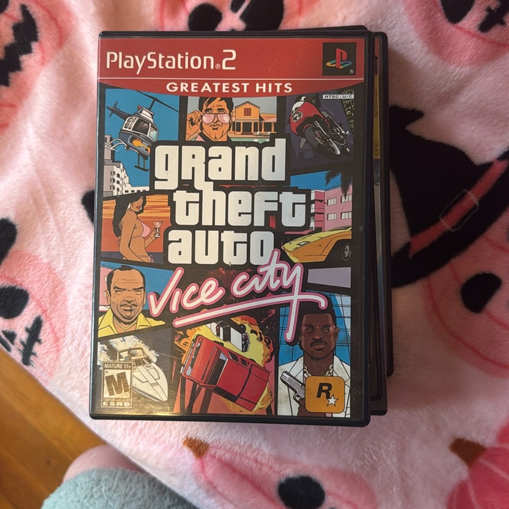 Grand theft auto vice city PlayStation 2 with originally map